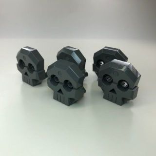レゴ(Lego)の【新品】LEGO ダークグレー ドクロ 5個(積み木/ブロック)