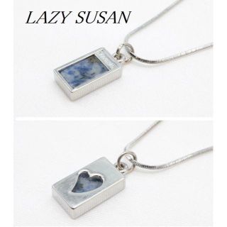 レイジースーザン(LAZY SUSAN)のR804 レイジースーザン ブルージャスパー ペンダント リバーシブル 天然石(ネックレス)