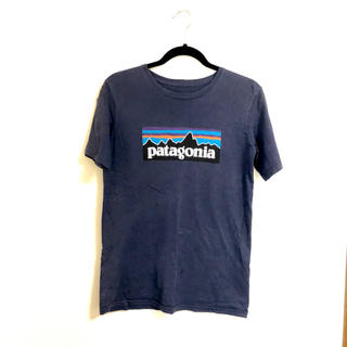パタゴニア(patagonia)のPatagonia  半袖ロゴTシャツ   XS〜S ◆ネイビー(Tシャツ(半袖/袖なし))