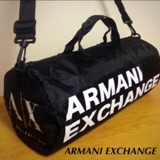 ARMANI EXCHANGE(アルマーニエクスチェンジ)の【未使用】アルマーニエクスチェンジ 2WAYドラムバッグ　ミニボストンバッグ メンズのバッグ(ボストンバッグ)の商品写真