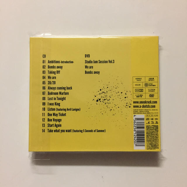 ONE OK  ROCK  Ambitions   初回限定盤 CD＋DVD エンタメ/ホビーのCD(ポップス/ロック(邦楽))の商品写真