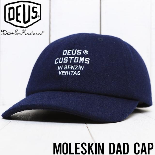 デウスエクスマキナ MOLESKIN DAD CAP ストラップバック