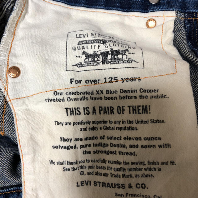 Levi's - リーバイス 125周年 ジーンズの通販 by ハリソン Levi's - リーバイス 125周年 ジーンズの通販 by ハリソン