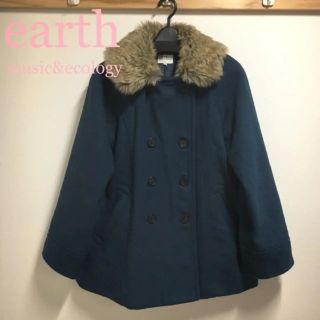 アースミュージックアンドエコロジー(earth music & ecology)のearthmusic&ecology ファー付き ピーコート コート レディース(ピーコート)