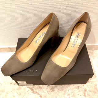 ペリーコ(PELLICO)の新品未使用❣️ ペリーコ pellico チャンキー ヒール パンプス 38(ハイヒール/パンプス)