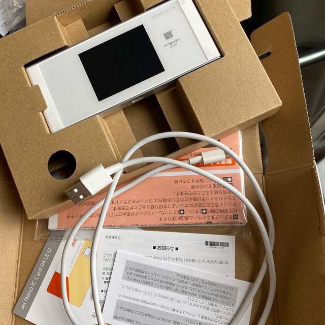 au(エーユー)のWiMAX2+ スマホ/家電/カメラのスマホ/家電/カメラ その他(その他)の商品写真