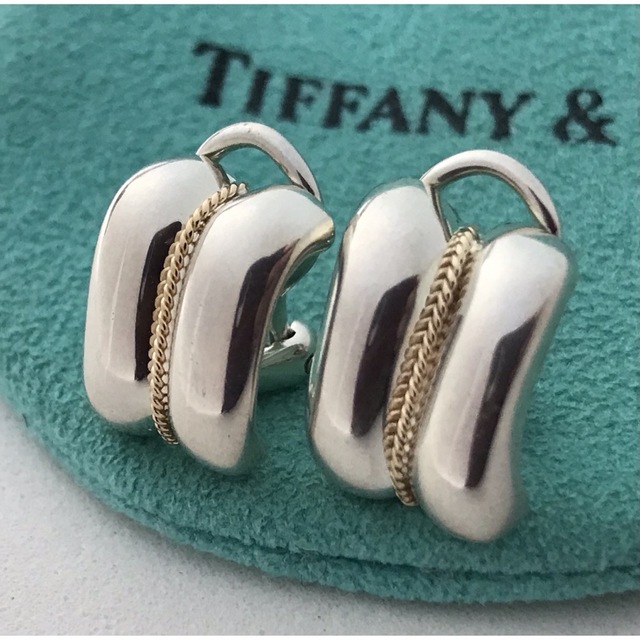 ティファニー TIFFANY ヴィンテージ コンビ イヤリング 希少-