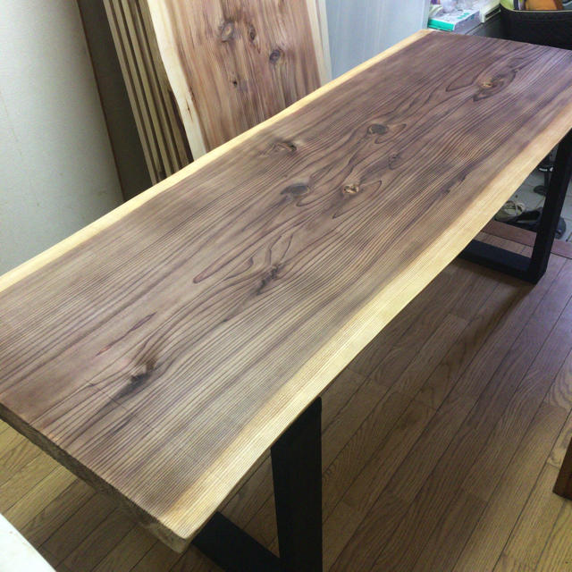 値下げ☆秋田杉 W180サイズ 天然一枚板ダイニングテーブル