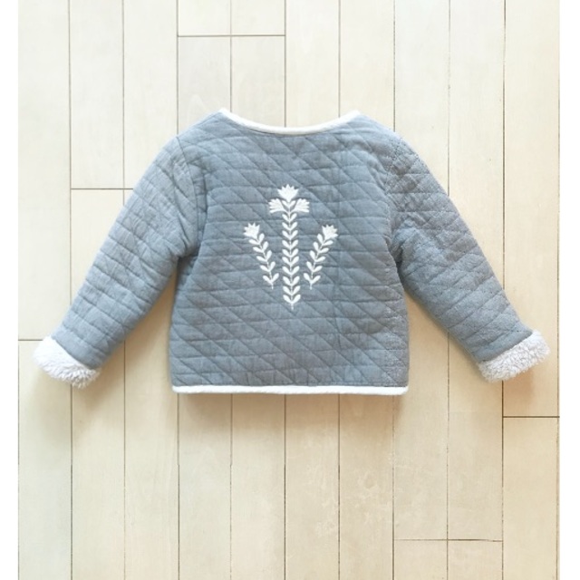 Caramel baby&child  - クーポン期間限定価格✦未使用✦apolina リバーシブル 刺繍 ボア アウター