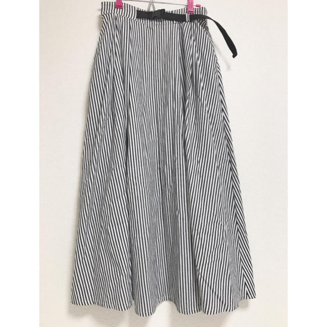 SHOO・LA・RUE(シューラルー)のストライプ マキシスカート レディースのスカート(ロングスカート)の商品写真