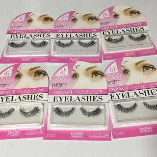 ダイソー つけまつげ EYELASHES 01 6セットの通販 by ゆめちゃん's
