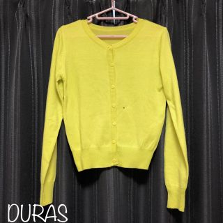 デュラス(DURAS)のDURAS 美品 ショートニットカーディガン(カーディガン)