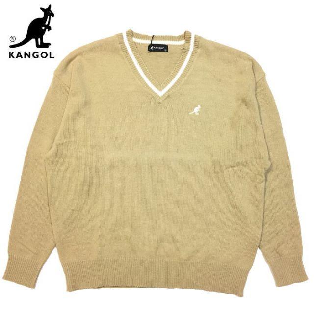 KANGOL(カンゴール)の新品　KANGOL カンゴール　チルデン　ニット　チルデンセーター　ベージュ　Ｍ レディースのトップス(ニット/セーター)の商品写真