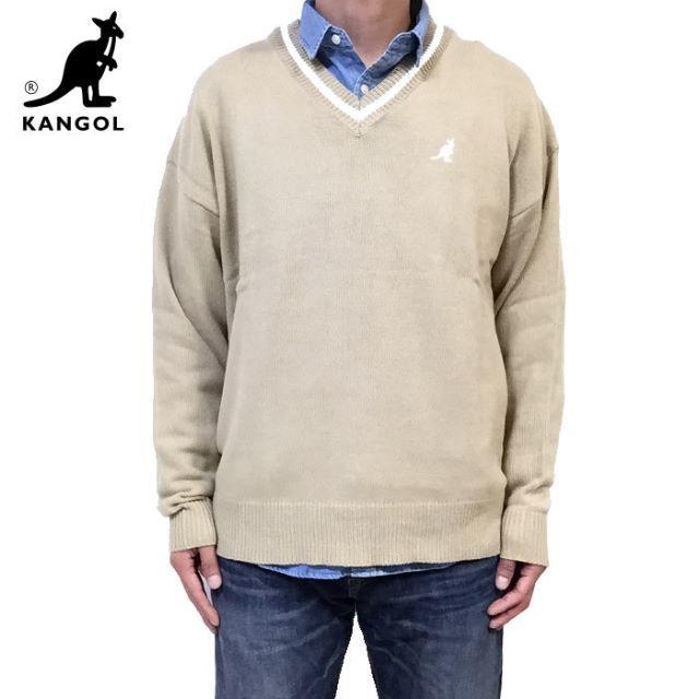 KANGOL(カンゴール)の新品　KANGOL カンゴール　チルデン　ニット　チルデンセーター　ベージュ　Ｍ レディースのトップス(ニット/セーター)の商品写真