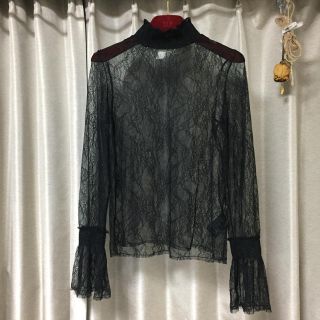 エイチアンドエム(H&M)のレース トップス(カットソー(長袖/七分))