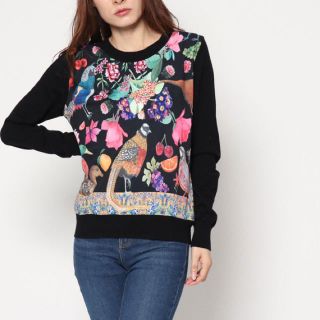 デシグアル(DESIGUAL)の新品 定価13900円 デシグアル 花や鳥の華やかなニット♪ M、L 大特価❣️(ニット/セーター)