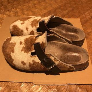 ビルケンシュトック(BIRKENSTOCK)のビルケンシュトック サンダル ボストン ハラコ レオパード柄 ヒョウ柄 限定発売(サンダル)