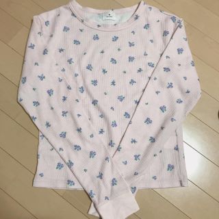 メリージェニー(merry jenny)のmerry jenny おはなサーマルTシャツ(カットソー(長袖/七分))