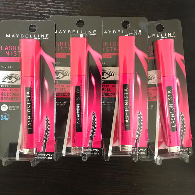 MAYBELLINE(メイベリン)のメイベリン ラッシュニスタ <マスカラ> 01ブラック 7mL 4本セット コスメ/美容のベースメイク/化粧品(マスカラ)の商品写真