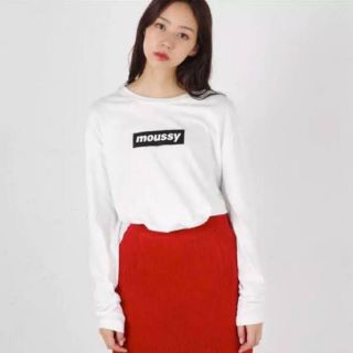 マウジー(moussy)の MOUSSY ボックスロゴTシャツ(Tシャツ(長袖/七分))