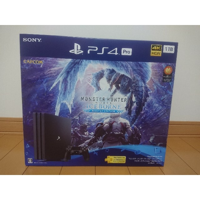 ゲームソフト/ゲーム機本体新品 PS4 Pro 1TB モンスタハンター アイスボーン ブラック