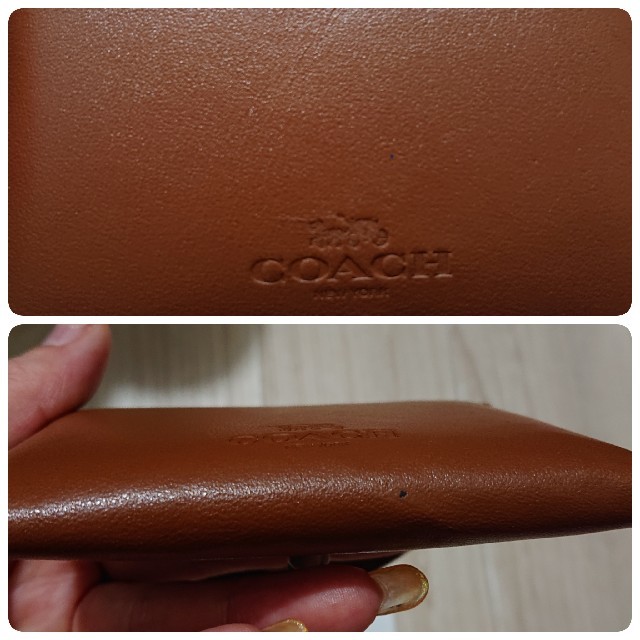 COACH(コーチ)のCOACHコーチ 名刺入れ 小銭入れ ブラウン 茶色 メンズのファッション小物(名刺入れ/定期入れ)の商品写真