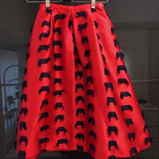 チェスティ(Chesty)のChesty/Skirt/Red(ひざ丈スカート)