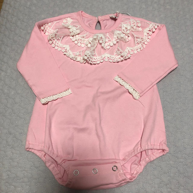 babyGAP(ベビーギャップ)の新品 レースロンパース 80センチ キッズ/ベビー/マタニティのベビー服(~85cm)(ロンパース)の商品写真