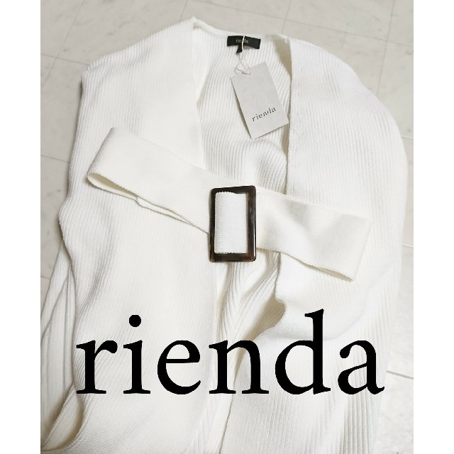 rienda(リエンダ)の新品 rienda ワイドベルトニットカーディガン レディースのトップス(カーディガン)の商品写真