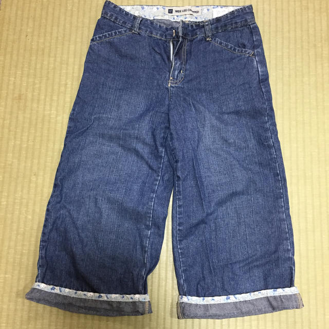 GAP(ギャップ)のデニムワイドパンツ   GAP  160   キッズ/ベビー/マタニティのキッズ服女の子用(90cm~)(パンツ/スパッツ)の商品写真