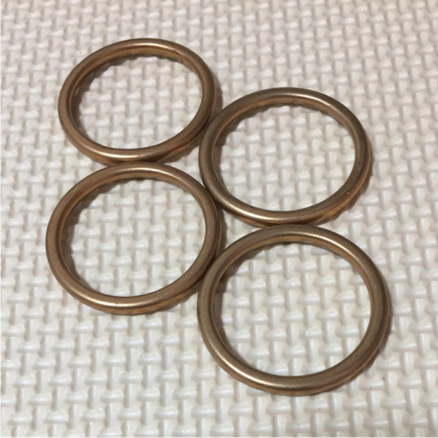 新品 CBX400F CBR400F マフラーガスケット4個 CBR400F(NC17) エキゾーストマフラーガスケット(H-08)1個入り KITACO(キタコ)