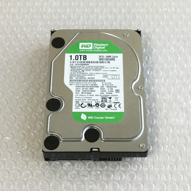 WD Green（WD10EARS 1TB）SerialATA300