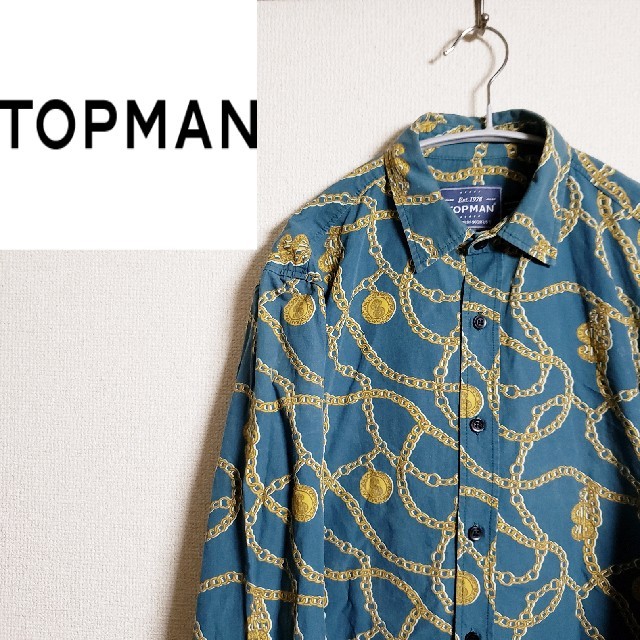 TOPMAN(トップマン)のトップマン 総柄シャツ ゴールドチェーン ヴェルサーチ トップショップ メンズのトップス(シャツ)の商品写真