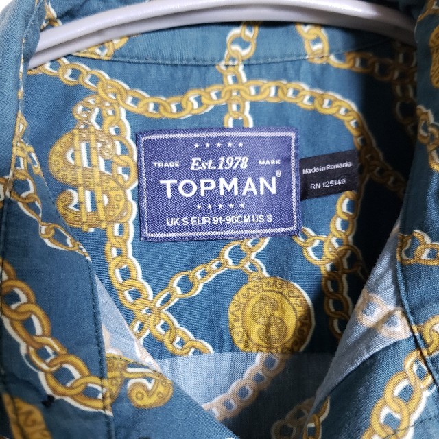 TOPMAN(トップマン)のトップマン 総柄シャツ ゴールドチェーン ヴェルサーチ トップショップ メンズのトップス(シャツ)の商品写真