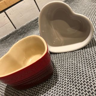 ルクルーゼ(LE CREUSET)のル・クルーゼ/ハート型 ラムカン ココット(フタなし)-LE CREUSET-(食器)