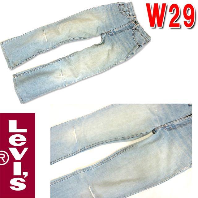 Levi's(リーバイス)のリーバイス ジーンズ レディース W29 ウエスト63cm クラッシュデニム  レディースのパンツ(デニム/ジーンズ)の商品写真