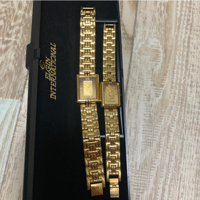 エルジン ELGIN ペア時計 純金 インゴット 999.9 GOLD BAR