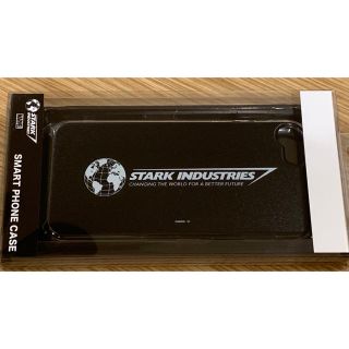 マーベル(MARVEL)の【新品未使用】スマホケース・カバー黒 スターク・インダストリーズ アベンジャーズ(iPhoneケース)