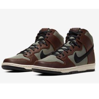 ナイキ(NIKE)のDunk Sb HIGH PRO BAROQUE BROWN 28 ダンク (スニーカー)