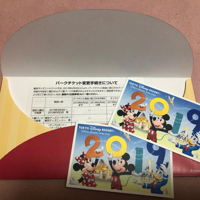 Disney ディズニーチケット ギフトパスポート 大人2枚 値下げなしの