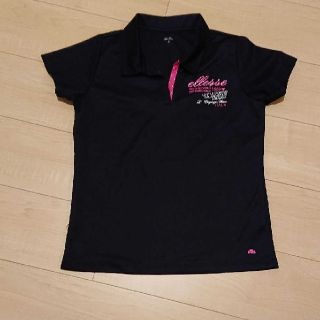 エレッセ(ellesse)の☆ellesrse エレッセ  ❤️ポロシャツ  半袖❤️ 黒   Mサイズ(ポロシャツ)