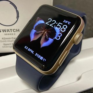 アップルウォッチ(Apple Watch)の本体は美品　ゴールド Apple Watch Series 2 42mm(その他)