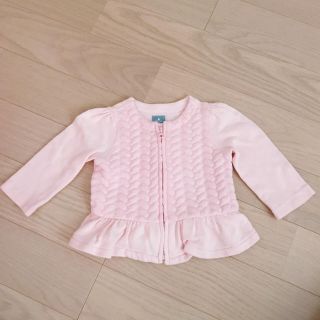 ベビーギャップ(babyGAP)のパーカー カーディガン 上着 女の子 70 美品(カーディガン/ボレロ)