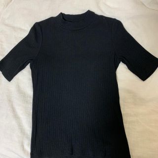 ユニクロ(UNIQLO)のUNIQLO リブハイネックＴ(Tシャツ(半袖/袖なし))