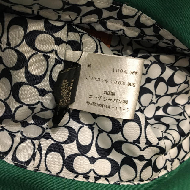 COACH(コーチ)の値下げ‼︎ COACH 【希少 美品】無地コーチ ハット 帽子 レディースの帽子(その他)の商品写真