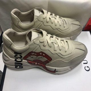 Gucci - 【GUCCI】グッチ ライトン マウス プリント スニーカー 唇の Gucci - 【GUCCI】グッチ ライトン マウス プリント スニーカー 唇の