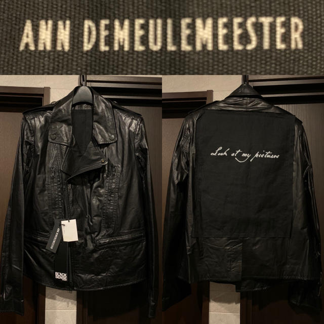 Ann Demeulemeester(アンドゥムルメステール)の【新品】Ann Demeulemeester 18SSレザーライダースジャケット メンズのジャケット/アウター(レザージャケット)の商品写真