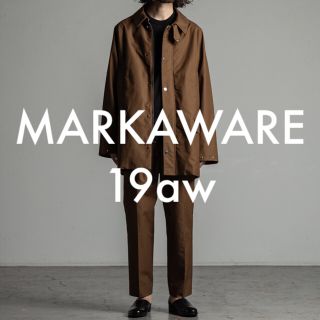 マーカウェア(MARKAWEAR)の19aw MARKAWARE マーカウエア コート 2 ブラウン 茶 M L(ステンカラーコート)