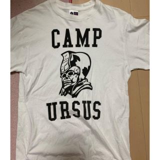 アベイシングエイプ(A BATHING APE)の激安Mサイズ！URSUS  BAPEスカルTシャツ白(Tシャツ/カットソー(半袖/袖なし))