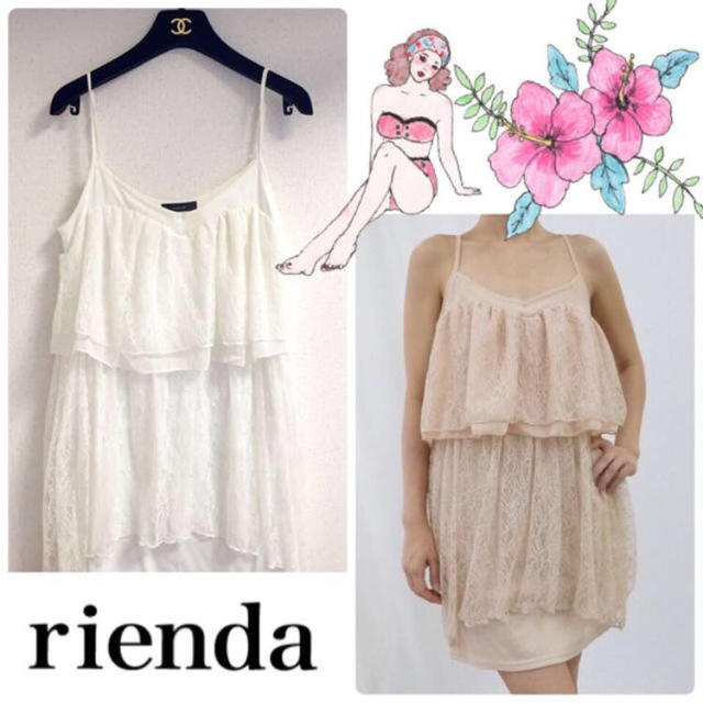 rienda(リエンダ)のrienda 総レースフリルワンピ レディースのワンピース(ミニワンピース)の商品写真
